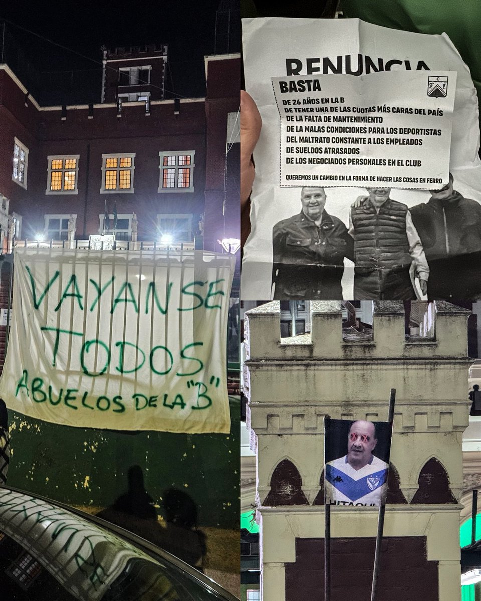 “VÁYANSE TODOS, ABUELOS DE LA B”

Las banderas y folletos que hablaron por sí solo en la marcha de Ferro en contra de su dirigencia. 😳🇳🇬