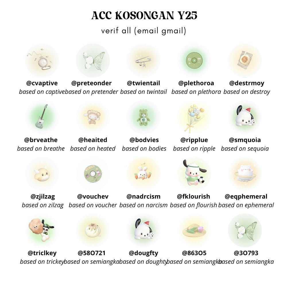 sylvaniran's tweet image. wts akun kosongan y25
💰 8,5k / each
Ꮺ verif all no luar
Ꮺ email pakai gmail
Ꮺ masuk mt ht dimainin
Ꮺ sudah/gak limit 12jam
Ꮺ dapat data lengkap
#zonauang #zonajajan #zonacuan 💌
