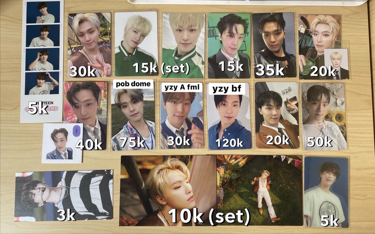 wts - want to sell

✨ aab dino seventeen

🪽 dom solo, jateng
🌷 ready ina
‼️ excl. adm &amp; packing fee

tags. wts sell seventeen svt photocard carver carat spill the feels stf dino yzy yizhiyu ld weverse pob dome m2u stf fml heaven