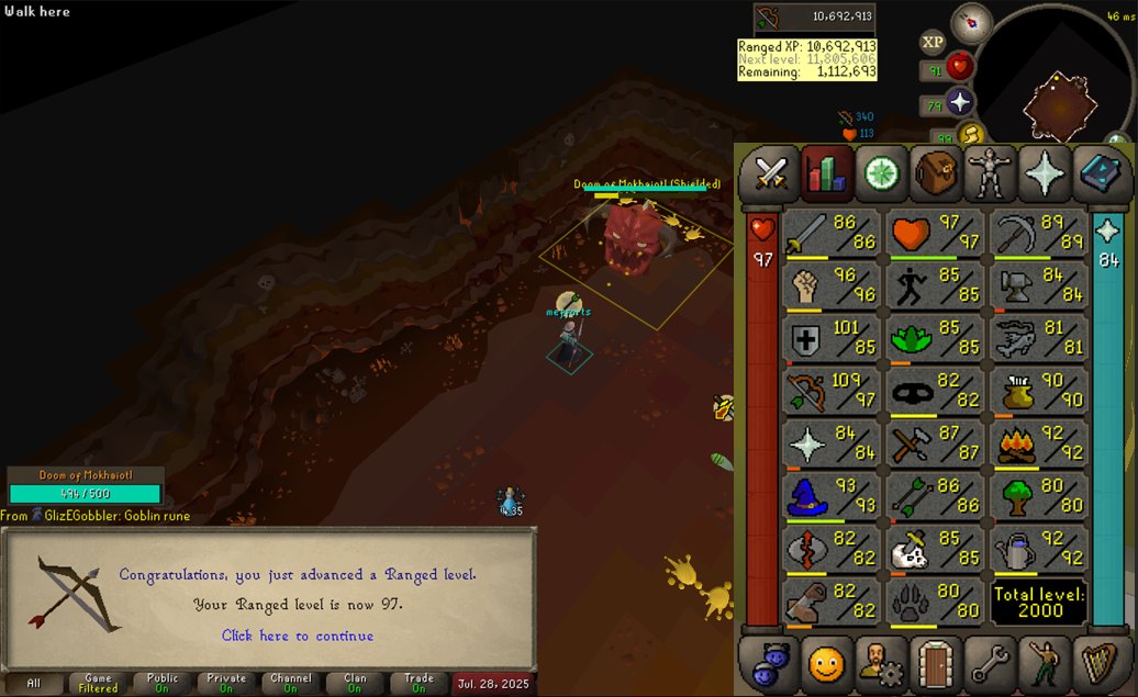 2k total on my ironman I cannot believe elite diaries are almost done, then I can play the game