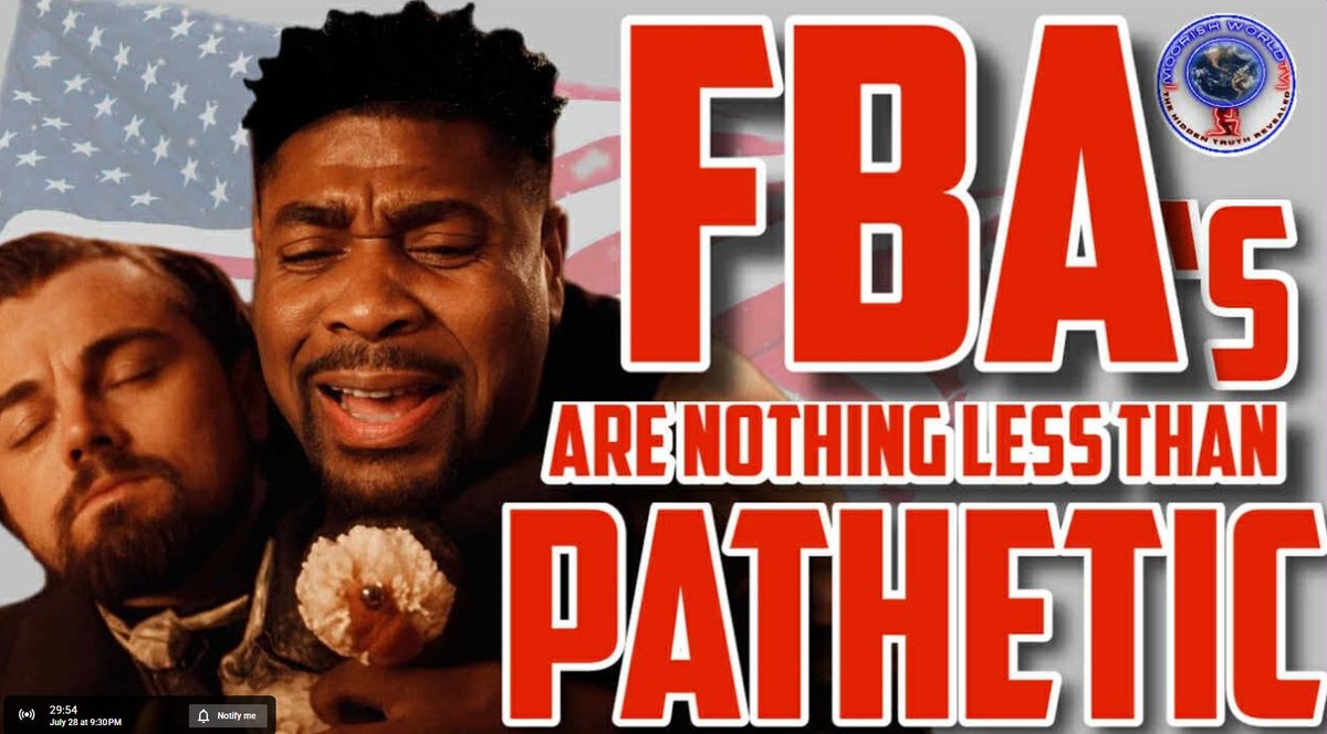 Moorish World TV Tonight.. Drumming up a pointless boycott on African businesses ??? FBA's are Nothng Less Than Pathetic. Tune in tonight for the real deal on these scammy/ cult FBA's. #FBA #TariqNasheed