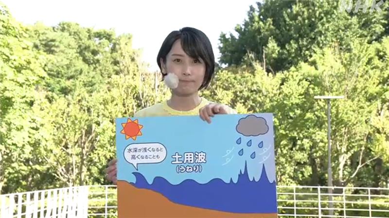 近藤奈央です 本州付近は☀のところが多い見込みですが 「土用波」には
