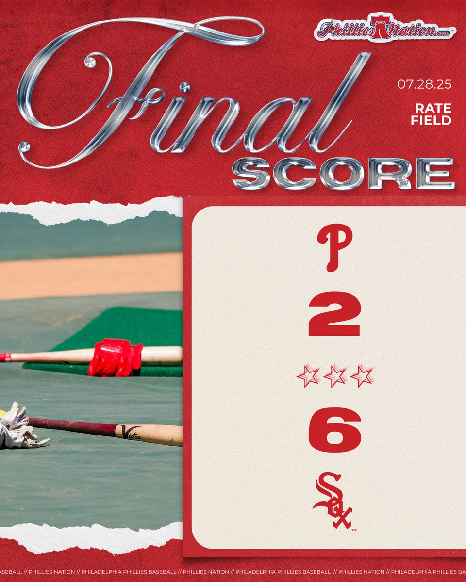 PhilliesNation's tweet image. Final from Chicago.