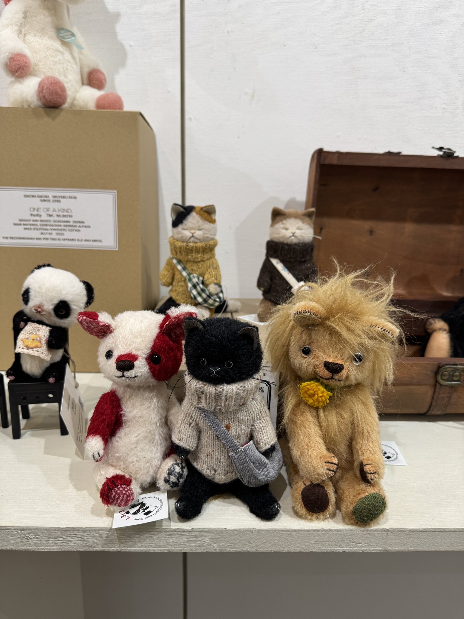 GURU GURU MERCH 茶色いクマのぬいぐるみ　澤田クマ制作所　さん ◇澤田クマ制作所◇ プチベア＜ブラウン＞ - lintupuu