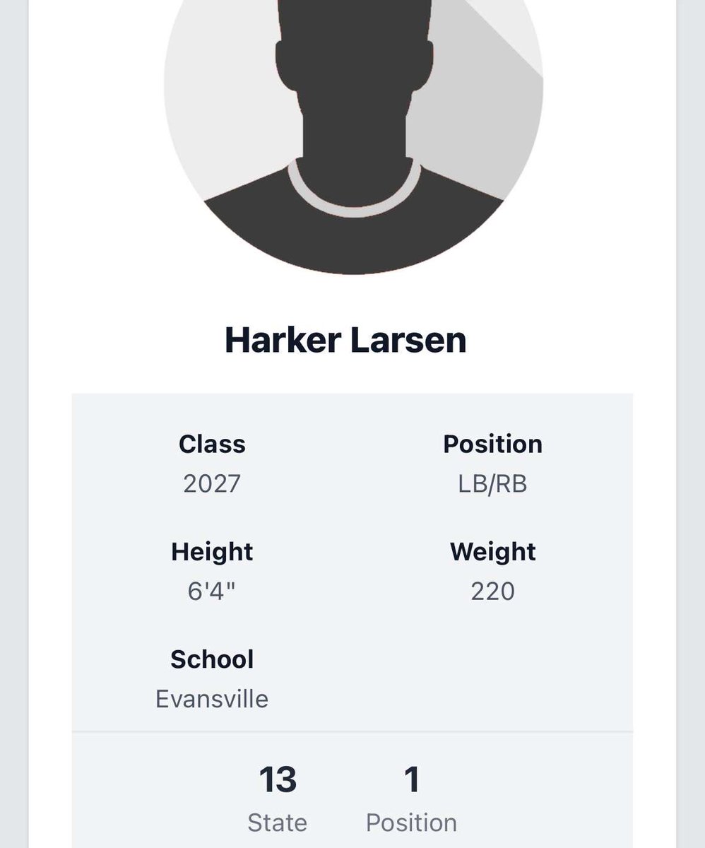 Harker (@harkerlarsen_19) on Twitter photo Thank you <a href="/PrepRedzone/">Prep Redzone 🏈</a> for ranking me 13th in the state and 1st overall at my position! Thank you <a href="/PrepRedzone/">Prep Redzone 🏈</a> for ranking me 13th in the state and 1st overall at my position!