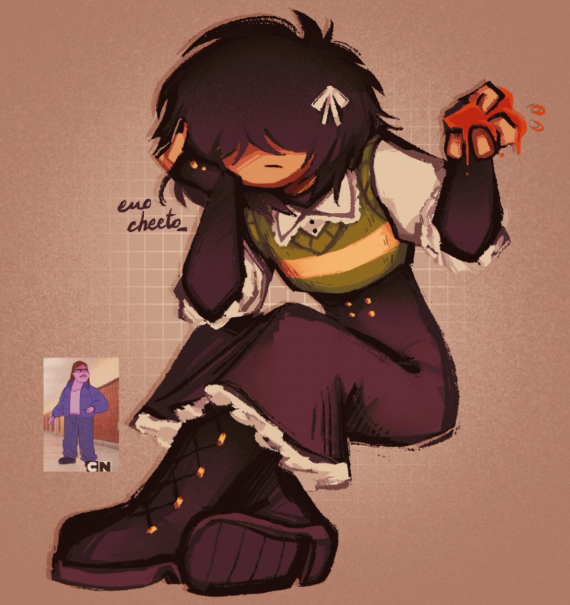 #art 

I DESTROY SOUL 

#deltarunefanart