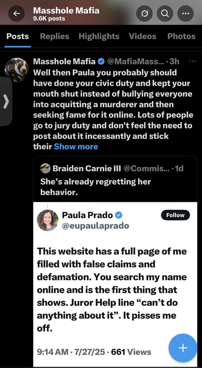 I feel honored by lady Kate idea of me! I wouldn’t use the word “bullying” though. Let’s just say I intellectually persuaded 17 Americans with my broken English and fake degree! I’m that awesome!
For someone who has survived of a murder case for three years, mostly through online