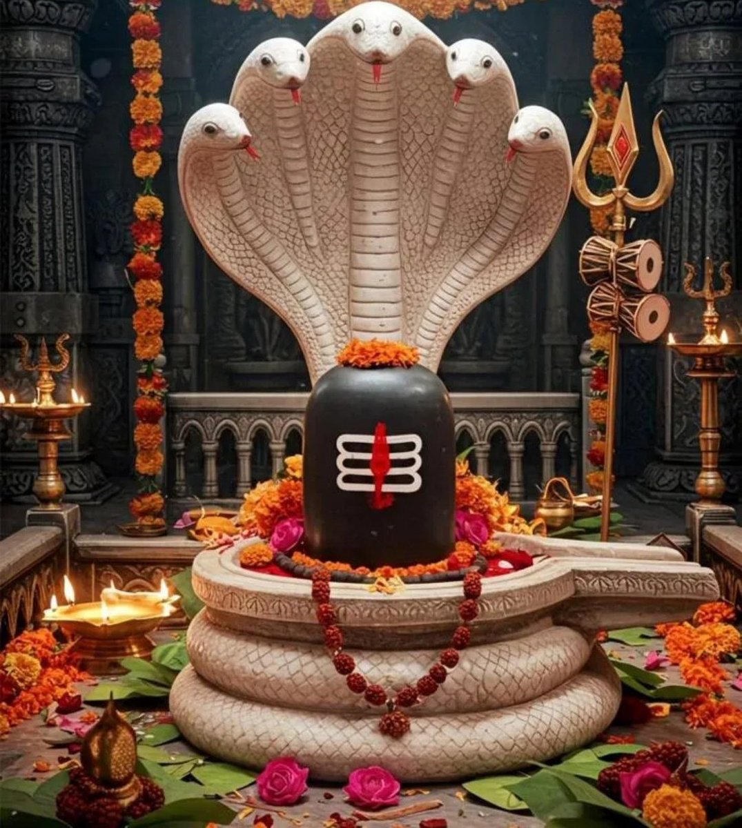 NiteshwarMish12's tweet image. अनन्तो वासुकिः पद्मो महापद्ममश्च तक्षकः।
कुलीरः कर्कटः शङ्खश्चाष्टौ नागाः प्रकीर्तिताः॥ 

नाग पंचमी की हार्दिक शुभकामनाएं 🙏
🚩#हर_हर_महादेव🚩
🚩#नागपंचमी 🚩