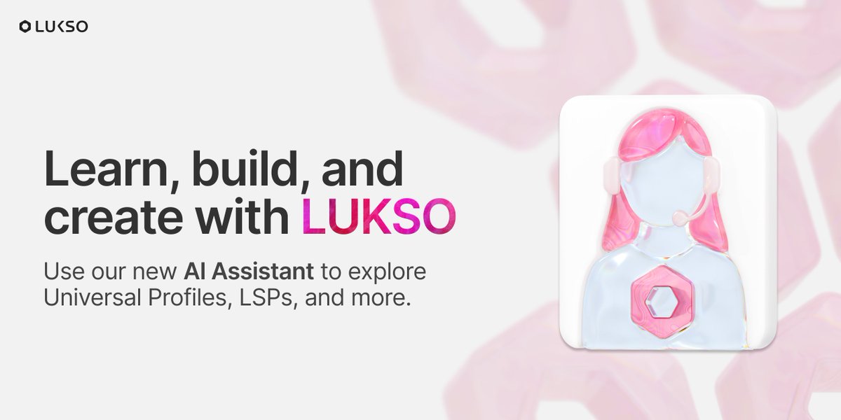 "What are LSPs?"
"How do I build a mini app?"
"What can I use my Universal Profile for?"

The LUKSO Assistant has the answers.

Ask away → chatgpt.com/g/g-681a44ae29…