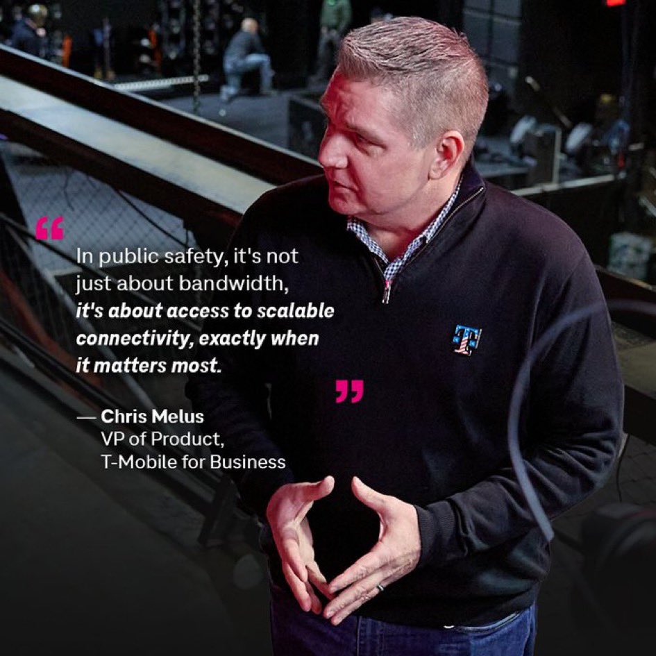 GlenGilmore's tweet image. “Scalable connectivity” is what matters most for #EmergencyManagement.

Kudos to Chris Melus and @T_Priority for providing 🚨 first responders with prioritized connectivity and real #5G slicing! 🛜 

#TPPartner @TMobileBusiness #PublicSafety