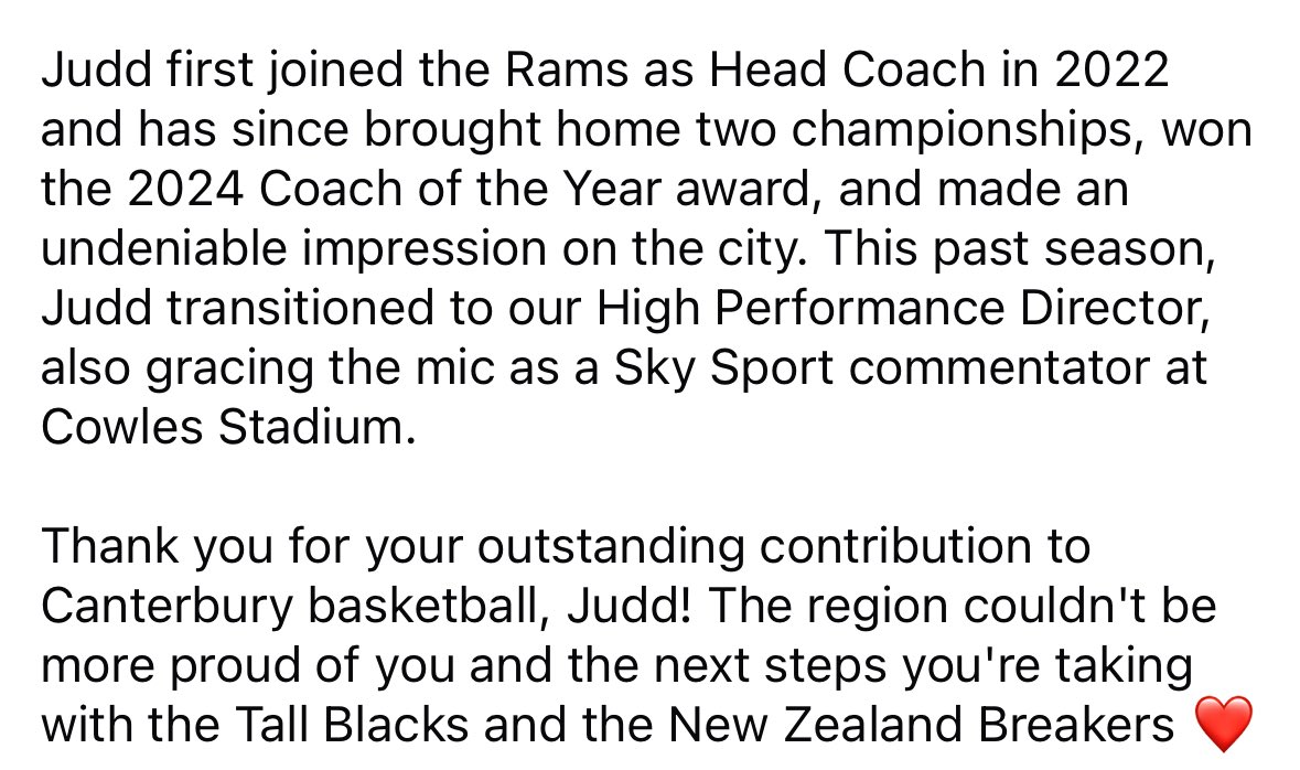 With the 2025 season done and dusted, we officially wish good luck to Judd Flavell as he fully pursues the exciting next chapter in his career!

#SalsNBL <a href="/nznbl/">Sal’s NBL</a> <a href="/skysportnz/">Sky Sport NZ</a>