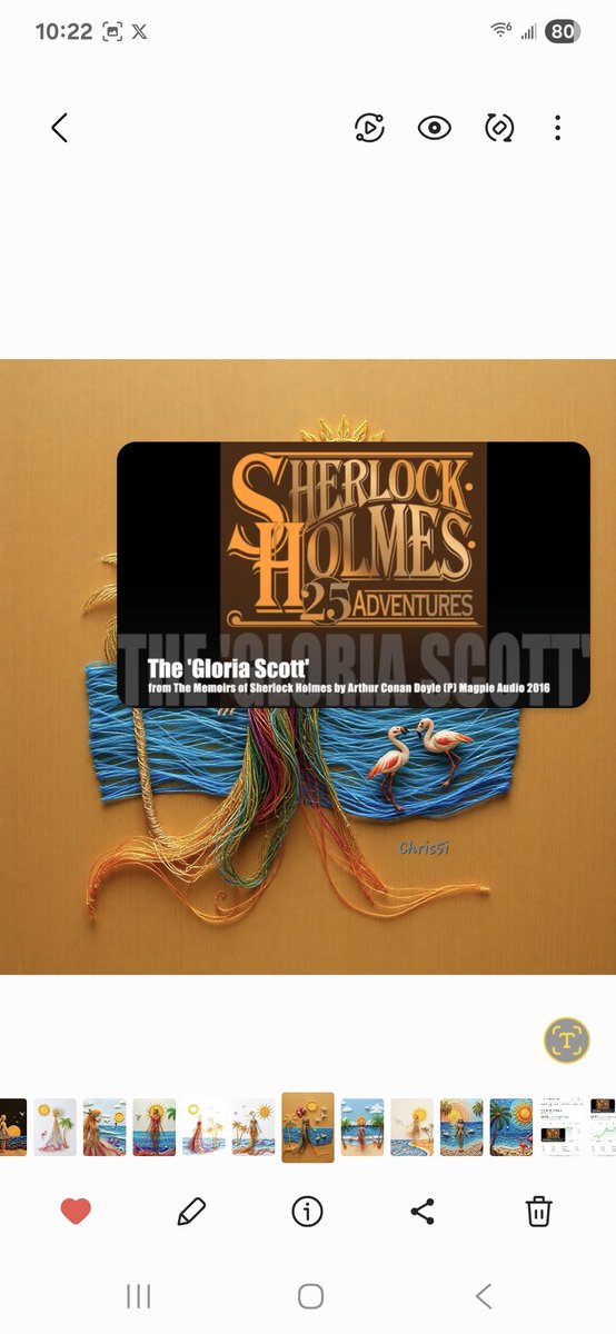 Kristopher99736's tweet image. Tonight is Sherlock Holmes audiobook in the background while doing art well at the crude oil reduction act Center of 9490 so it's a working night off because it's selfless service