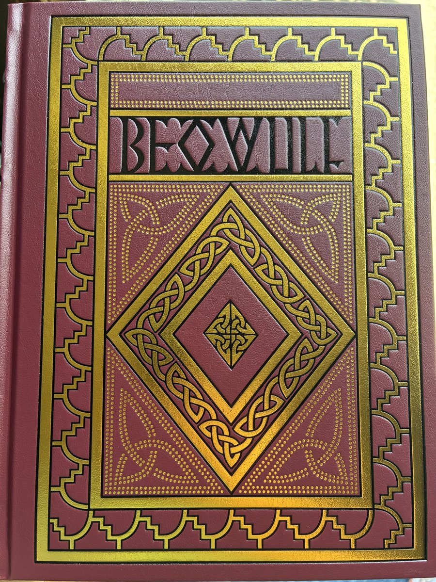 TuttleRich's tweet photo. Just received my illuminated copy of Beowulf. It’s awe inspiring. Fantastic work @AHomelyHouse https://t.co/I7GEA0p68p