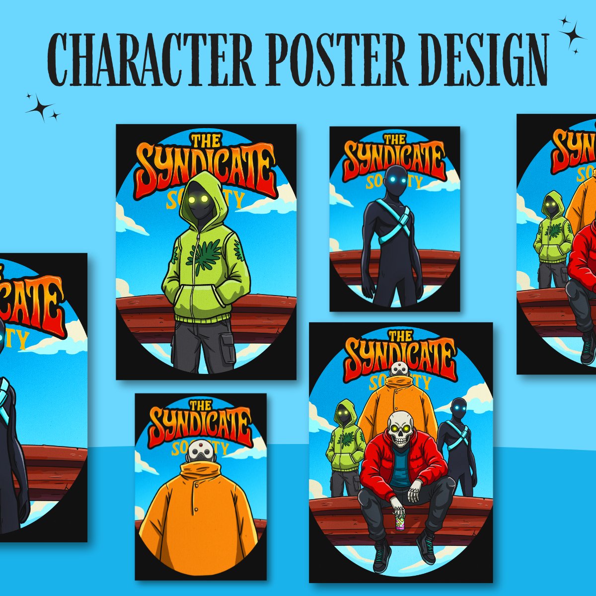 OFFICIAL DROP 🚨

4 new posters just landed.
3 new characters, faceless &amp; full of attitude.

Now live on my <a href="/drip_haus/">DRiP 💧</a> store ⚡

Go peek. Might be your new favorite.
