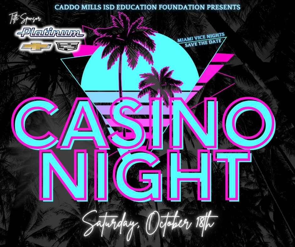 Casino Night Dinner &amp; Auction Fundraiser Save the Date!!!