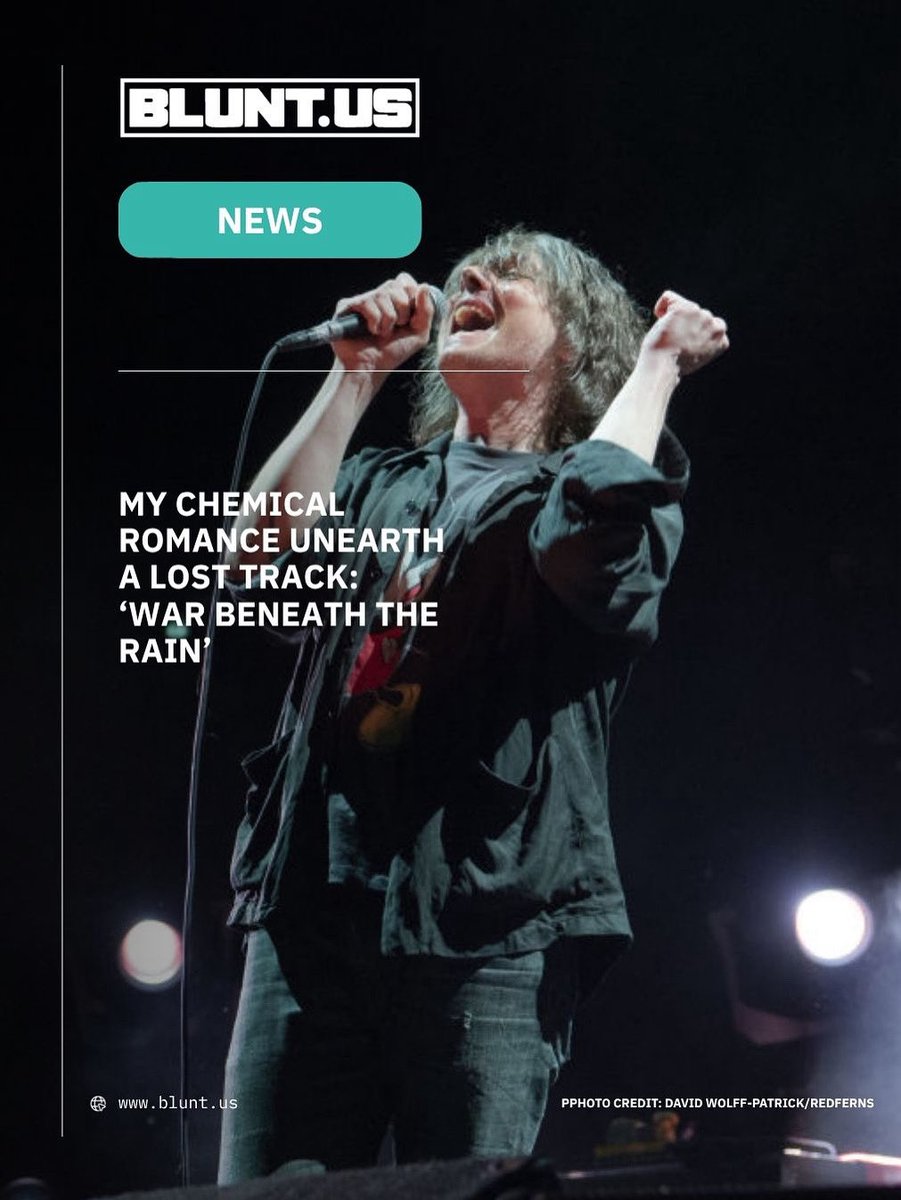bluntmagus's tweet image. .@MCRofficial have cracked open the vault!
Gerard Way introduced a never before heard track: ‘War Beneath the Rain’, in a tribute to their late producer Doug McKean.
“This one’s for a record that never came out… Doug was there with us when we made it.”
blunt.us/music/my-chemi…