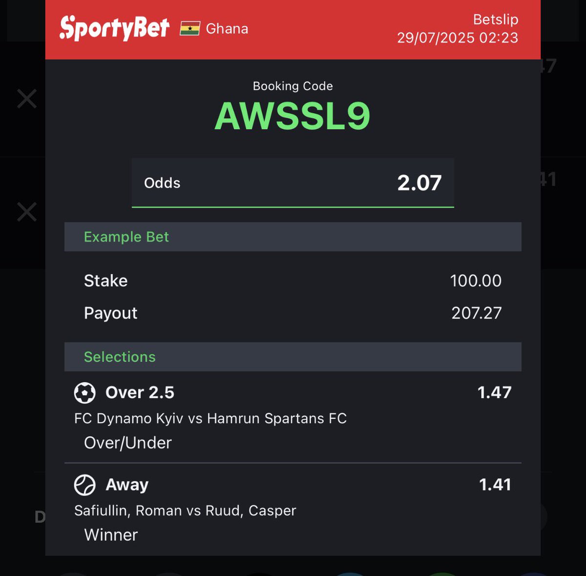 Tecguidegh's tweet image. Daily +2.0 Odds AWSSL9