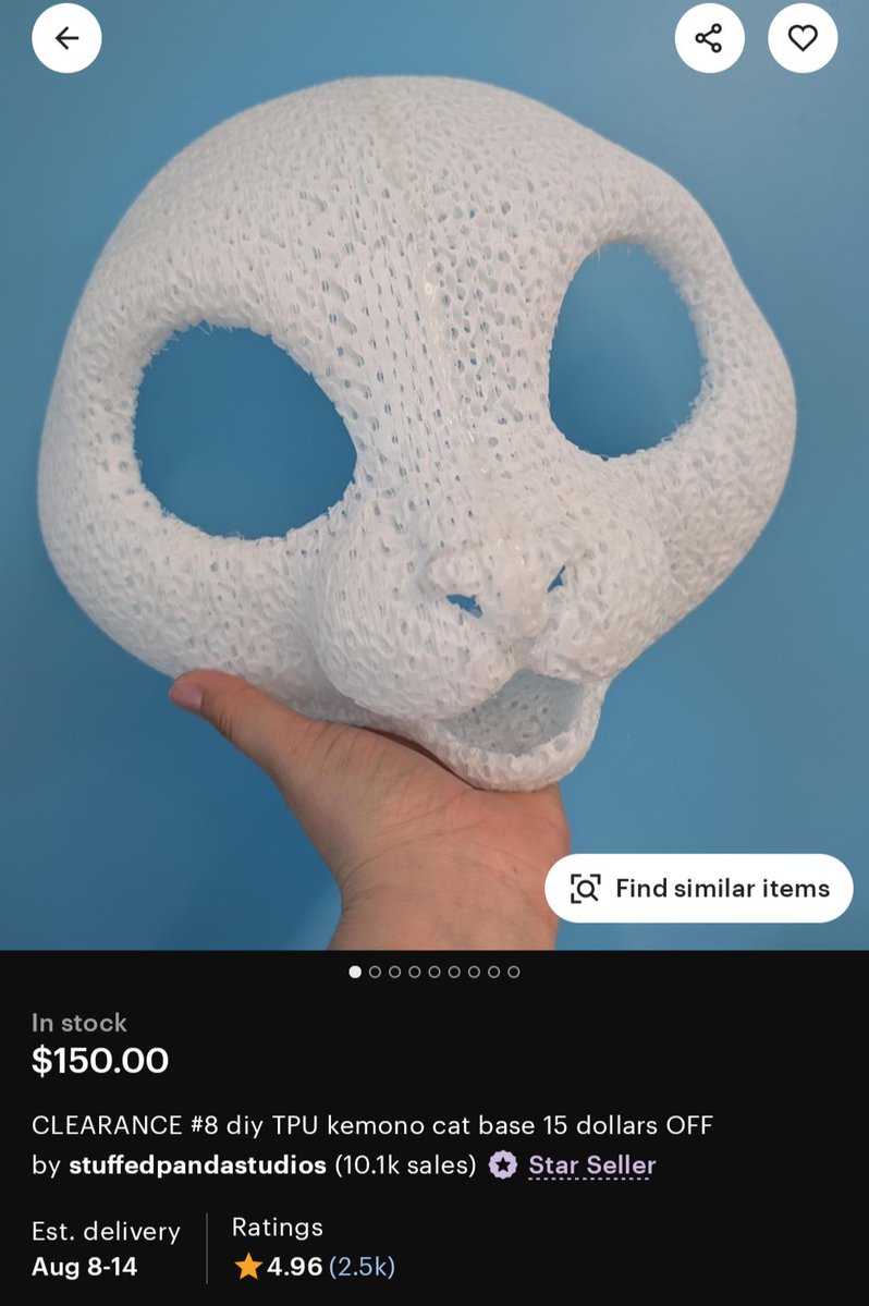 One prototype kitty is on clearance, the infill is sliiiiightly denser than the final ended up being. 

etsy.com/listing/432675…