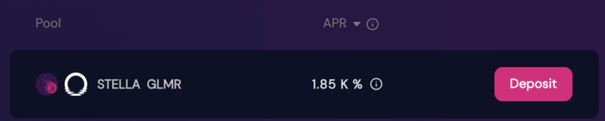 STELLA supply shock incoming! 😱

Provide liquidity to our highest-yielding pool now to earn massive alpha!

GGHF

*Use our notification bot so that you'll be updated whenever your positions is OOR