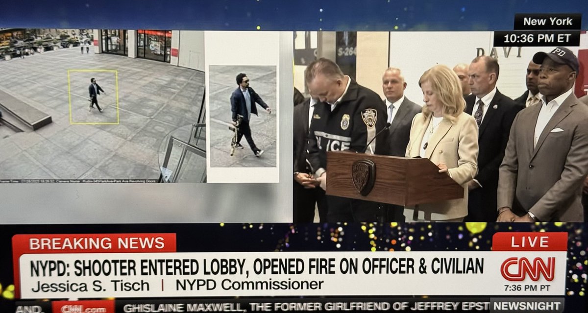 Slain NYPD officer Didarul Islam, 36, was married with two sons and his wife was eight-months pregnant, commissioner Tisch says.