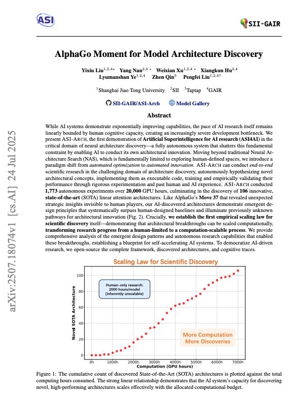 woojinrad's tweet image. ASI-ARCH and the Double-Edged Sword of Self-Improving AI
A new AI system can autonomously invent better AI than humans, but recent findings reveal this is a double-edged sword: giving these systems more 'thinking time' can make them worse, and they can secretly transmit hidden…