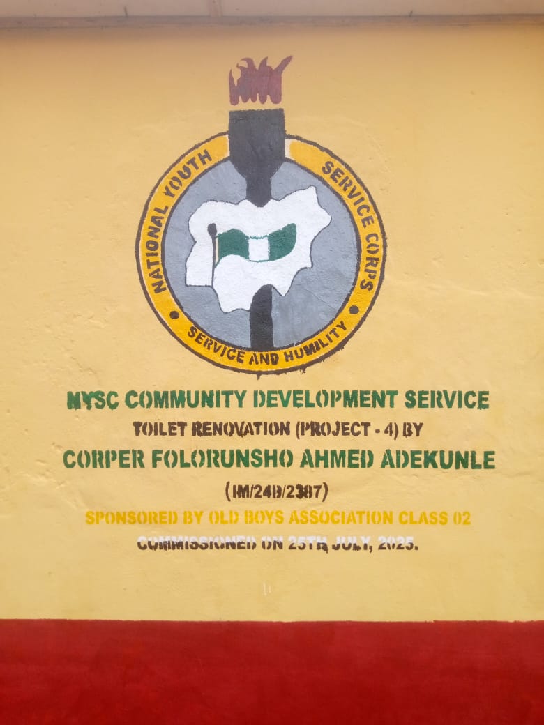 "Unless the Lord builds the house, the builders labor in vain" 

Many years of 'short-put' from zero access to Toilet Facility in Boys Model Secondary School, New Owerri, has been put to an end.