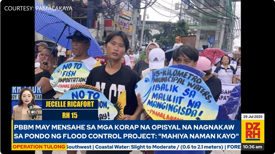 Grupo ng mga mangingisda dismayado sa #SONA2025 ni PBBM, iginiit na pinabayaan sila | RH 15 <a href="/JecelleRicafort/">Jecelle Ricafort</a>, DZRH News

#OperationTulong

LIVE: facebook.com/share/v/16v4HE…