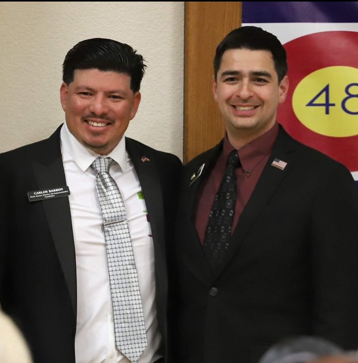 Representative Carlos Barron (R) (@repcarlosbarron) on Twitter photo A very happy birthday to my friend <a href="/repgabeevans/">Congressman Gabe Evans</a>! May God bless you with many more years hermano! A very happy birthday to my friend <a href="/repgabeevans/">Congressman Gabe Evans</a>! May God bless you with many more years hermano!