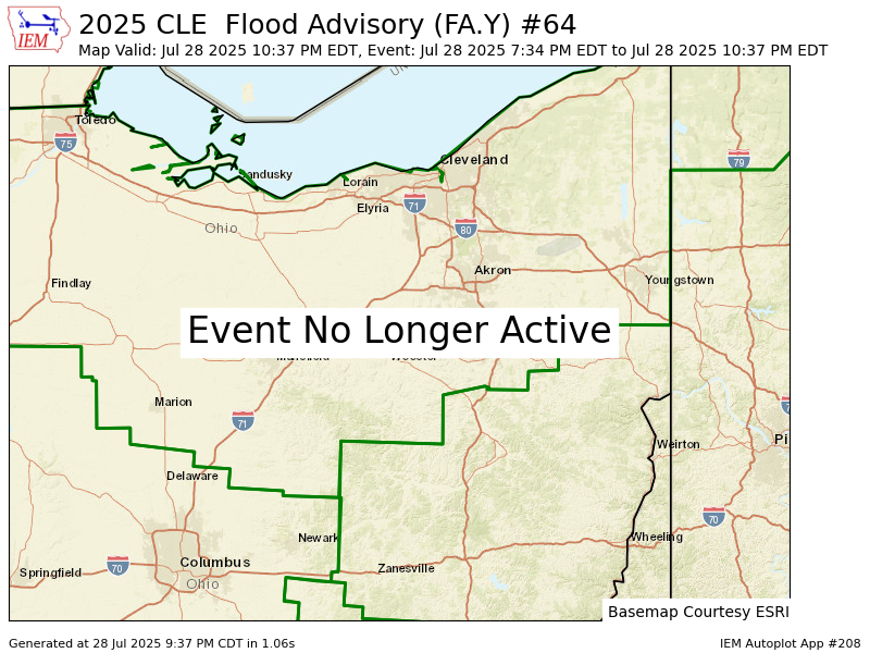 iembot_cle's tweet image. CLE cancels Flood Advisory for Wayne [OH] mesonet.agron.iastate.edu/vtec/f/2025-O-…