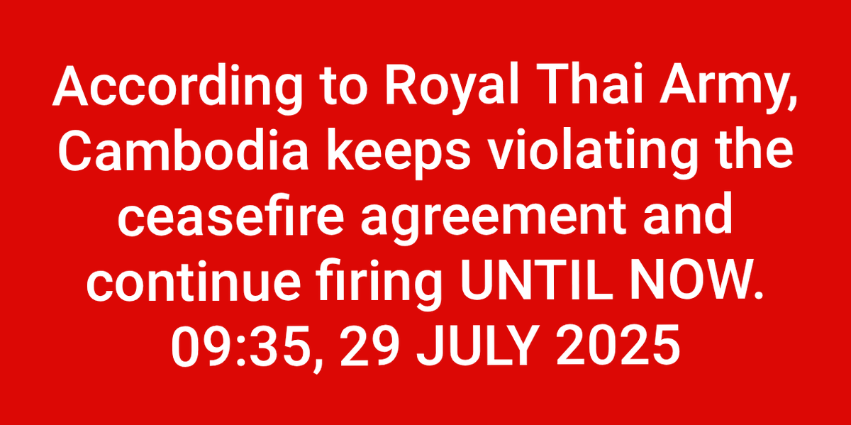 h1deshhh's tweet photo. แชร์กันไปค่ะ ไอ้ประเทศสารเลวนั่นมันไม่หยุดยิง
Please share, so the world knows the truth.

#TruthFromThailand
#hunsenwarcriminal 
#ไทยกับกัมพูชา https://t.co/harstvOY4P