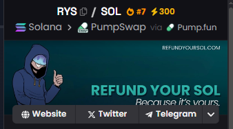 RichDais's tweet image. got some sol stuck in old token accounts?
close ’em, get it back.
devs already refunded 2,500+ sol.
token sitting at $1m cap.
$rys is kinda valid.

8gHPxqgHj6JQ2sQtMSghQYVN5qRP8wm5T6HNejuwpump