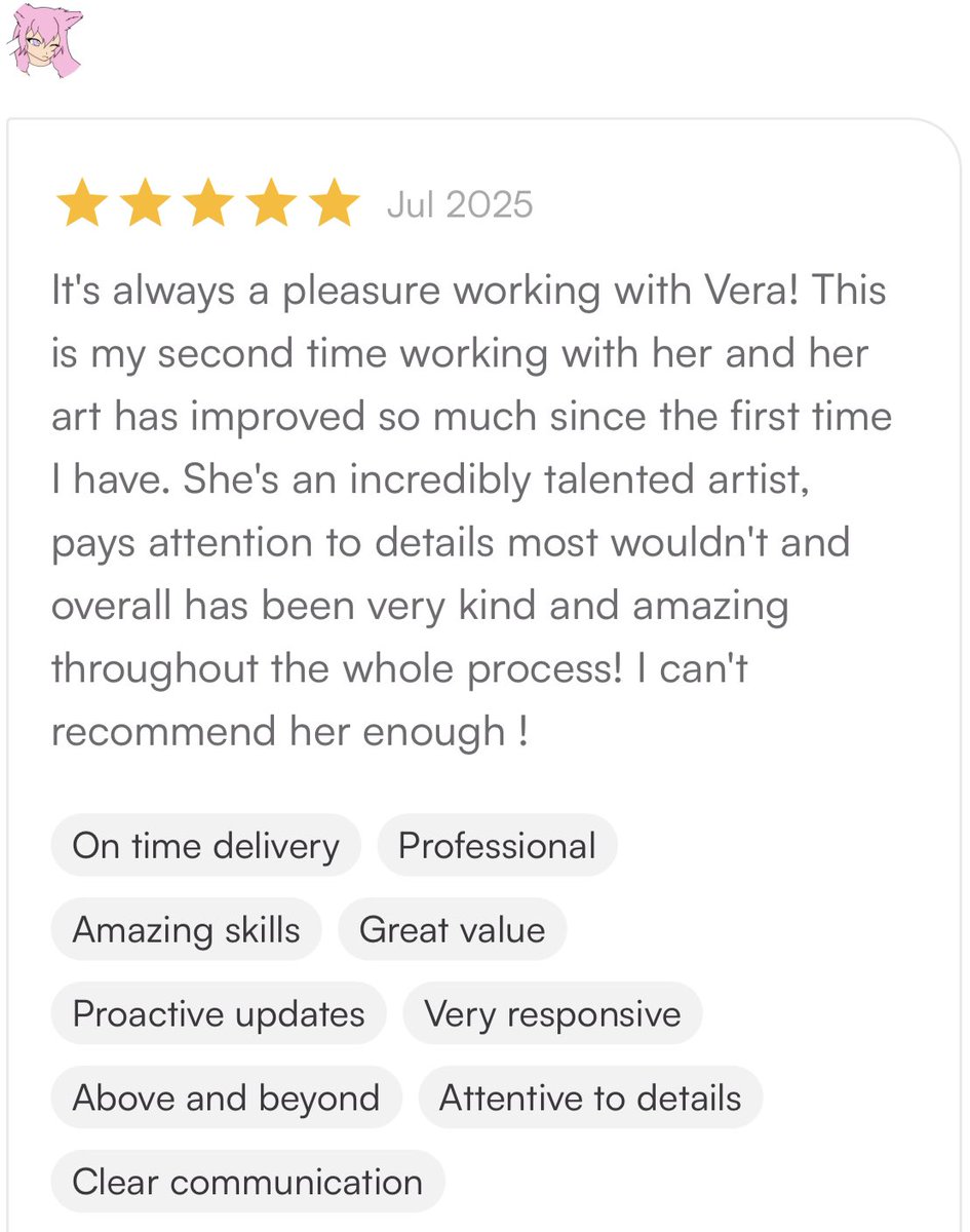 vera_muki's tweet image. If you know the word ✨kilig✨ this is the feeling i get when reading your reviews 🥰 being acknowledged that i improved means a lot to me 🩷🩷🩷 i am so grateful for having such beautiful and kind clients 💕 love yall 😘💕