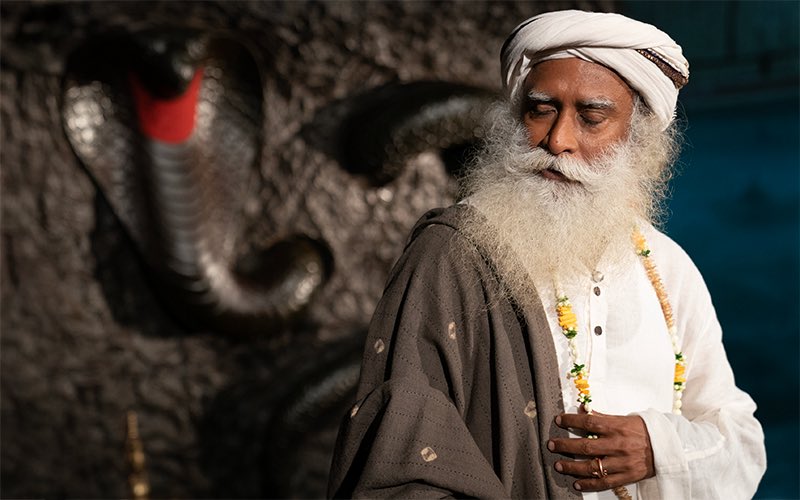 A snake knows more about what is happening around than any other creature because it has no ears to listen to gossip – only direct perception. #NagaPanchami #SadhguruQuotes