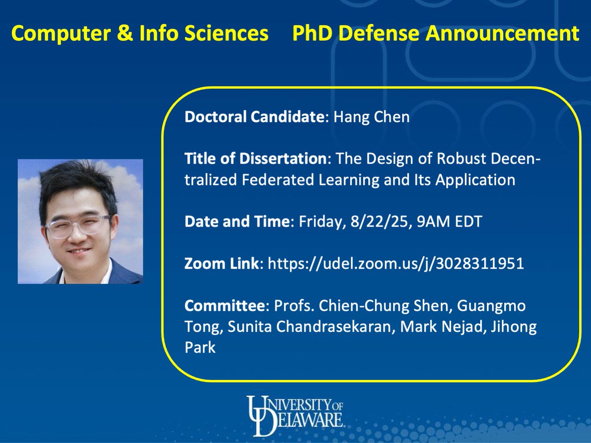 Comp & Info Sciences at Univ of Delaware (@ud_cis) on Twitter photo 