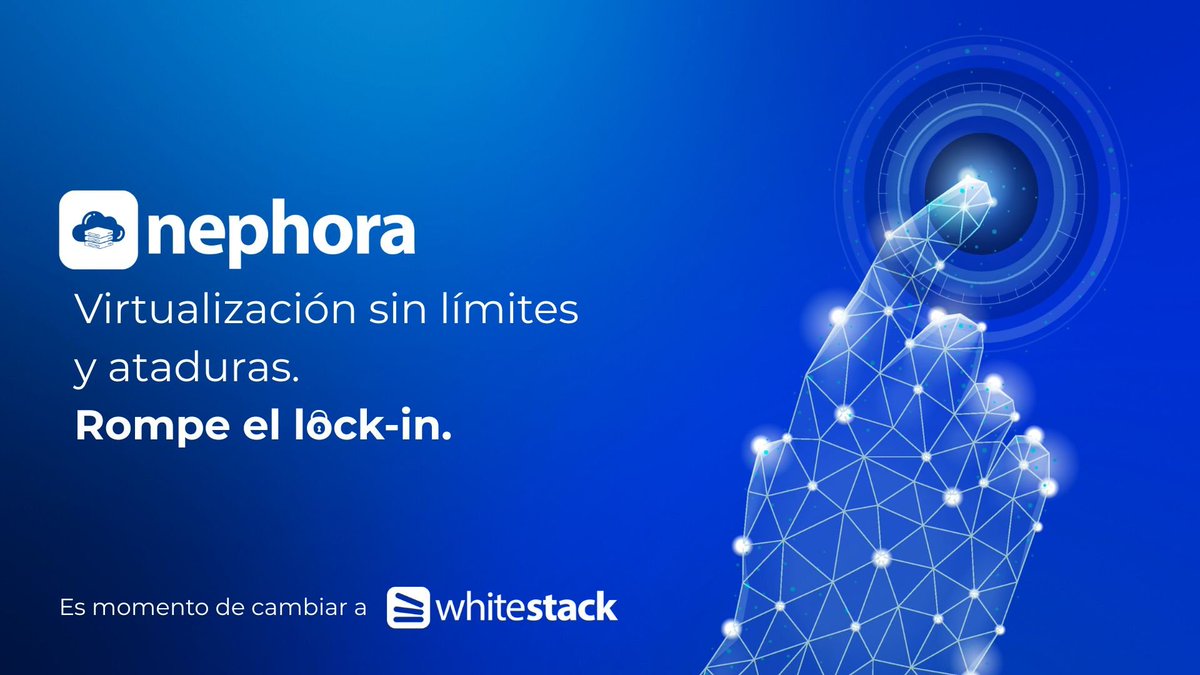 Whitestack's tweet image. ¿Qué es Nephora?

🌐 Nuestra solución de virtualización empresarial de alto rendimiento, basada en el hipervisor Xen y diseñada como alternativa a otros modelos de licenciamiento.

Conoce más en whitestack.com/es/nephora/