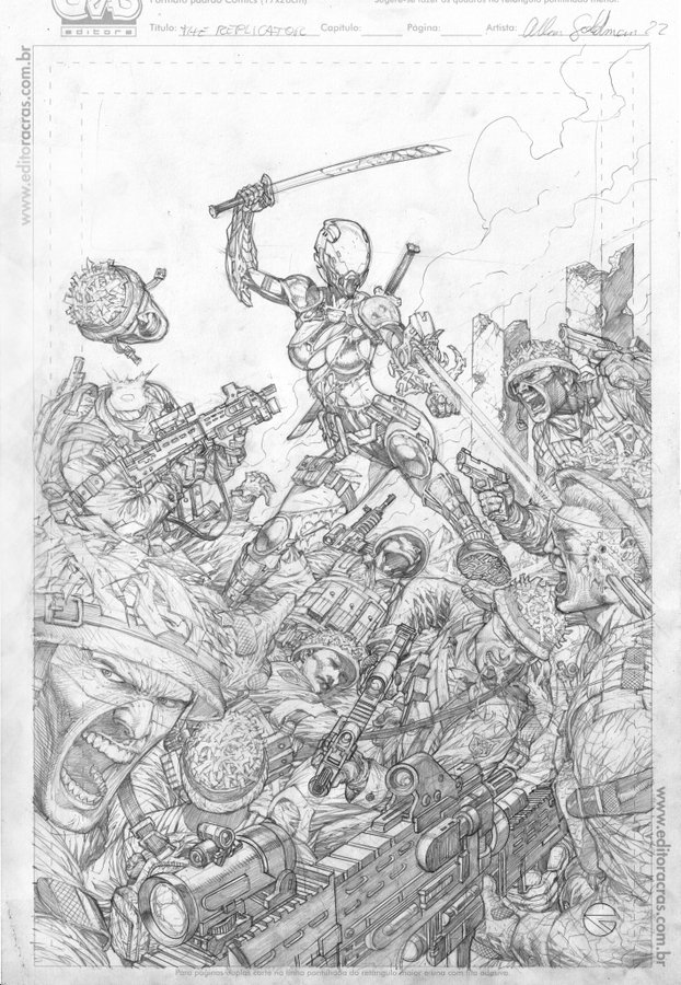 ReplicatorComic's tweet photo. From beginning to end. Layout-Pencils-Inks-Colours.

REPLICATOR 4 cover.

Just beautiful, by @AllanGoldman3 @shelbywankenobi @vegasdayreal https://t.co/iKdykiFseu