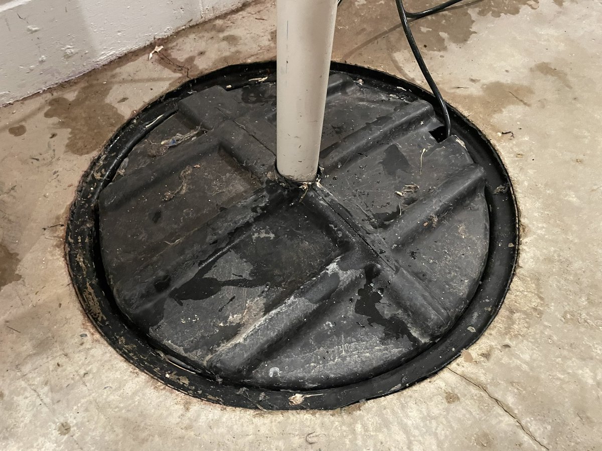 New sump pump installed, tested, and online just as the first clap of thunder rolls in on the just-issued severe thunderstorm warning.  Perfect timing.