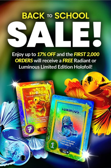 Affiliate Link: doomlings.com/TheEgman

<a href="/doomlings/">Doomlings</a> has a Summer Sale between now and August 13th.

- 17% off sitewide
- New items
- First 2000 orders will receive a free Limited Edition Holofoil!

Check it out!