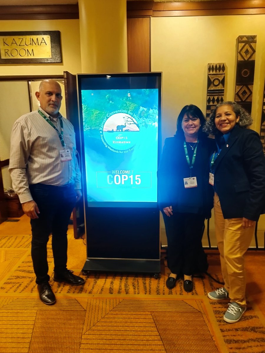 Ministerio de Ciencia, Tecnología y Medio Ambiente (@citmacuba) on Twitter photo En #RamsarCOP15 VM <a href="/citmacuba/">Ministerio de Ciencia, Tecnología y Medio Ambiente</a> <a href="/adianez_taboada/">Adianez Taboada</a> y director <a href="/proyectomicosta/">ProyectoMiCosta</a> <a href="/guzman_menendez/">José Manuel Guzmán Menéndez</a> intercambian con Sandy Mosquera, directora de
<a href="/CREHORamsar/">Centro Regional Ramsar - Hemisferio Occidental</a> sobre aportes que Cuba puede aportar experiencias de #MiCosta para avanzar en esfuerzos integrados en la región que comparten En #RamsarCOP15 VM <a href="/citmacuba/">Ministerio de Ciencia, Tecnología y Medio Ambiente</a> <a href="/adianez_taboada/">Adianez Taboada</a> y director <a href="/proyectomicosta/">ProyectoMiCosta</a> <a href="/guzman_menendez/">José Manuel Guzmán Menéndez</a> intercambian con Sandy Mosquera, directora de
<a href="/CREHORamsar/">Centro Regional Ramsar - Hemisferio Occidental</a> sobre aportes que Cuba puede aportar experiencias de #MiCosta para avanzar en esfuerzos integrados en la región que comparten