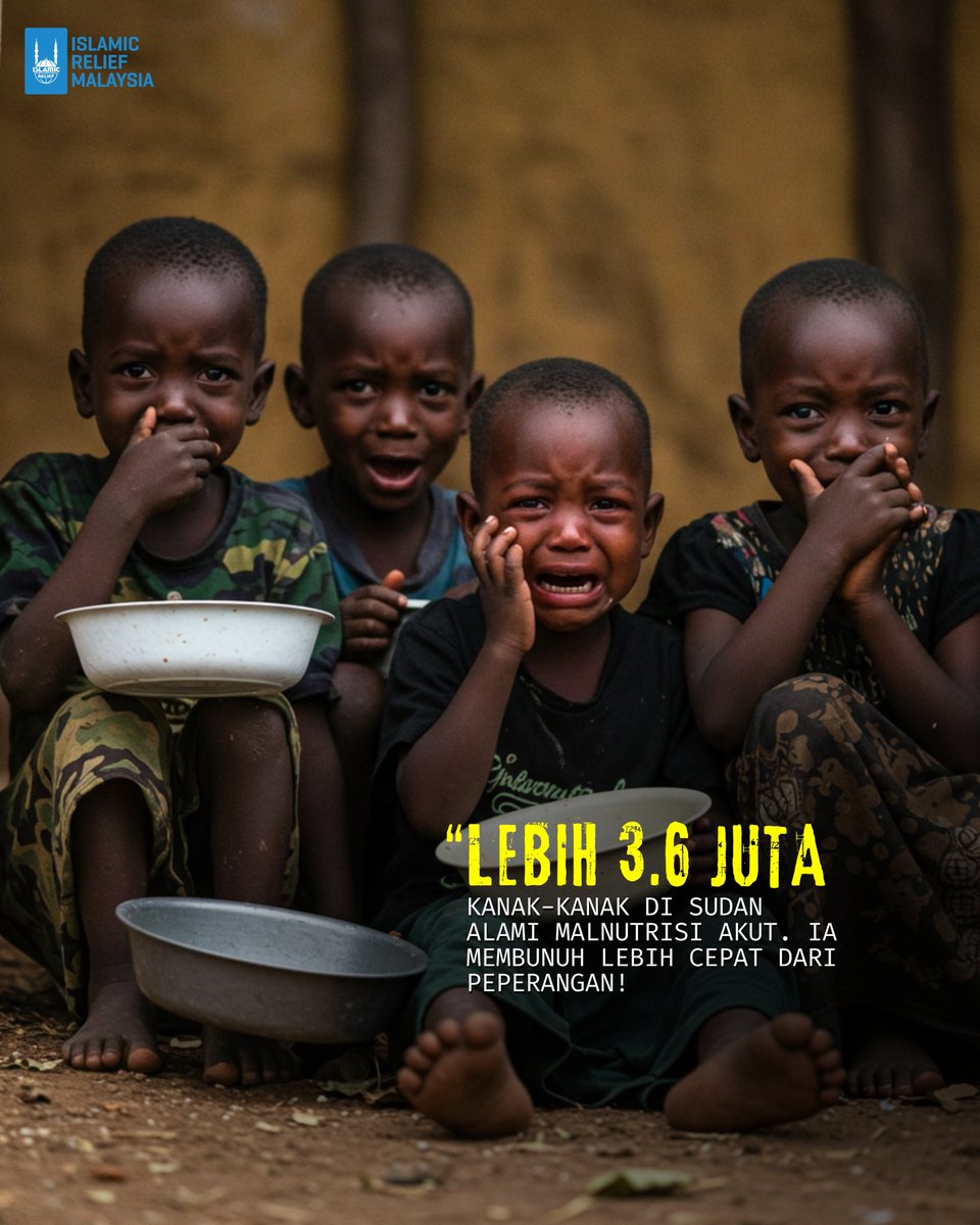 𝗥𝗲𝗮𝗹𝗶𝘁𝗶 𝗣𝗲𝗽𝗲𝗿𝗮𝗻𝗴𝗮𝗻: 𝗧𝗲𝗿𝘀𝗲𝗹𝗮𝗺𝗮𝘁 𝗱𝗮𝗿𝗶 𝘀𝗲𝗿𝗮𝗻𝗴𝗮𝗻 𝗯𝗼𝗺, 𝘁𝗮𝗽𝗶 𝗺𝗮𝘂𝘁 𝗮𝗸𝗶𝗯𝗮𝘁 𝗸𝗲𝗹𝗮𝗽𝗮𝗿𝗮𝗻

Di Afrika, 1 daripada 5 orang kelaparan setiap hari.
Tetapi di Sudan, setiap hari merupakan pertarungan bagi rakyatnya untuk terus hidup.