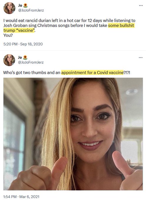 <a href="/Lainie19148/">MAGA Jersey Girl</a> <a href="/JoJoFromJerz/">Jo</a> <a href="/POTUS/">President Donald J. Trump</a> This JoJo ??  🤣🤣🤣🤣🤣