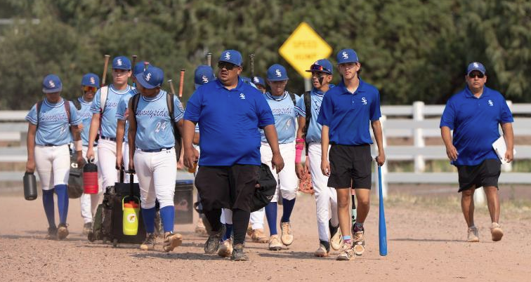 Sunnyside Junior League baseball stays alive in West Regional at Bend, Ore., with 3-1 win over Utah today. Team from Mission Manor Park next plays Northern California tomorrow at 2 p.m., tomorrow, in the next round of the elimination bracket.

Recap:
allsportstucson.com/2025/07/28/si-…
---