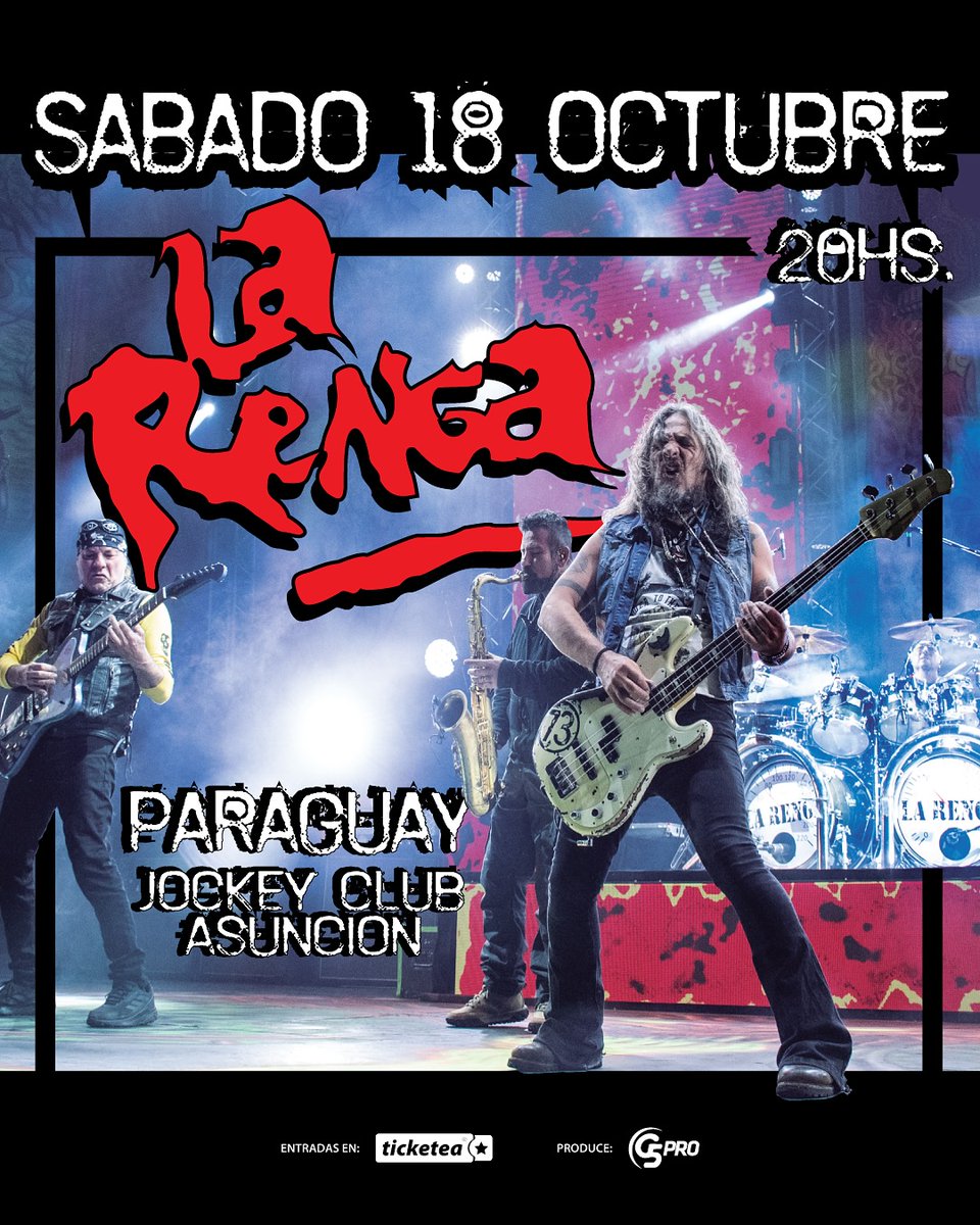TicketeaPy's tweet image. 🔥🔥🔥 ¡Tuvieron que pasar 18 años… pero El Banquete vuelve a armarse en Paraguay! 🇵🇾
🗓️ 18/Oct 
📍 @jockeyclubdelpy
🎟️ Entradas a la venta a través de @TicketeaPy
#LaRengaPy