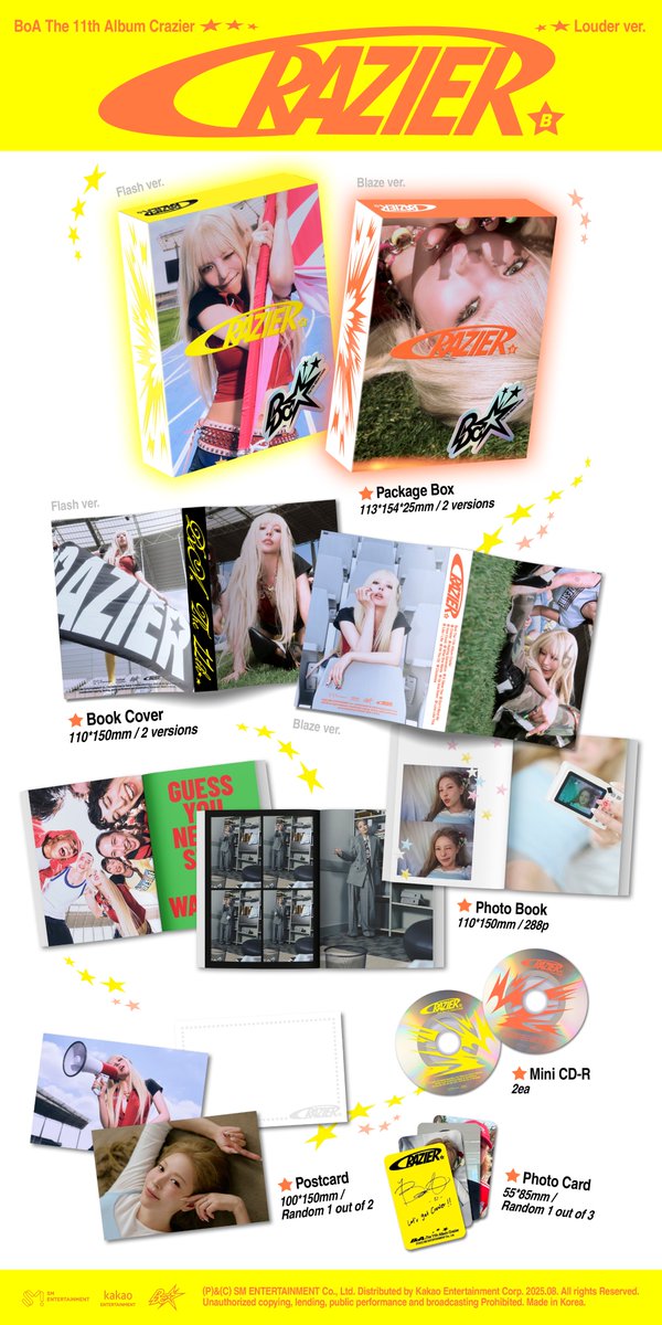 BoA 보아 'Crazier' Album Details (Louder ver.) Preview

BoA 보아 The 11th Album 〖Crazier〗 
➫ 2025.08.04 6PM KST
 
💿 BoA.lnk.to/Crazier

#BoA #보아
#Crazier #BoACrazier