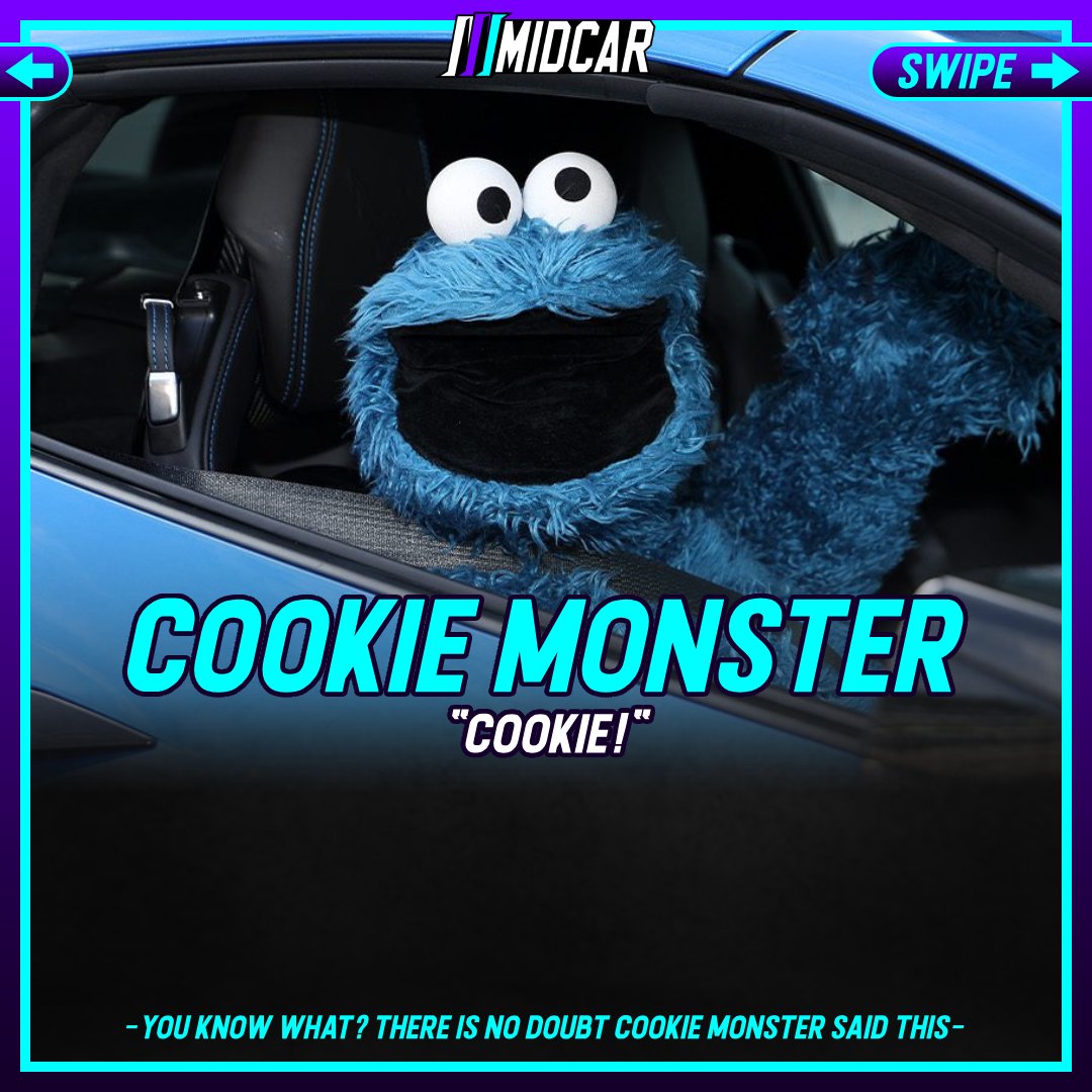 MidCarMedia's tweet photo. Quotes from Bubba Wallace and Cookie Monster following their victory 🏁 https://t.co/ehccaoS6Bz