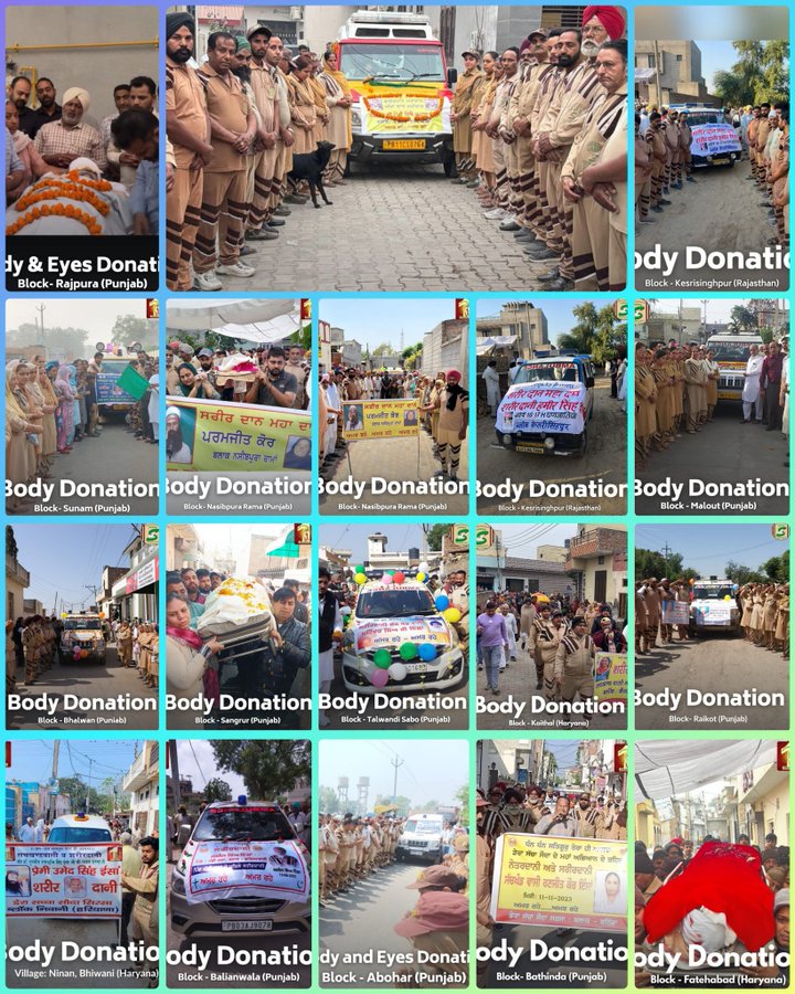 Inspired by Saint MSG, millions of followers of Dera Sacha Sauda pledge to legally donate their bodies after death so that they can be used for medical purposes. #PosthumousBodyDonation