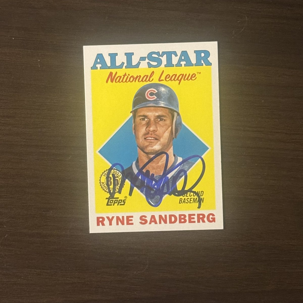 Jeremy Hasson (@jeremyhasson) on Twitter photo RIP Ryno.
Was lucky enough to get this signed through the mail in early 2024 shortly before his cancer diagnosis.
Will be in my collection forever.
#baseball #cubs #rynesandberg #baseballcards #sportscards #topps
<a href="/Cubs/">Chicago Cubs</a> <a href="/Topps/">Topps</a> <a href="/mikemaher_cards/">Mike Maher</a> <a href="/filthbombCEO/">Stephen</a> <a href="/filthbombbreaks/">Filthbomb Breaks</a> RIP Ryno.
Was lucky enough to get this signed through the mail in early 2024 shortly before his cancer diagnosis.
Will be in my collection forever.
#baseball #cubs #rynesandberg #baseballcards #sportscards #topps
<a href="/Cubs/">Chicago Cubs</a> <a href="/Topps/">Topps</a> <a href="/mikemaher_cards/">Mike Maher</a> <a href="/filthbombCEO/">Stephen</a> <a href="/filthbombbreaks/">Filthbomb Breaks</a>