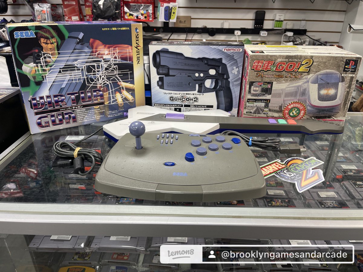 ArcadeBrooklyn's tweet image. Some of tonight’s trades. #segasaturn #imports #virtuagun #Guncon2 and more…