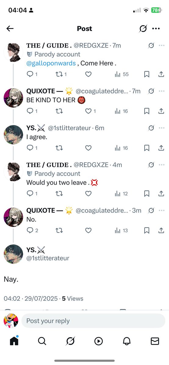 galloponwards's tweet image. [feeling violently homophobic at the sight of them agreeing with eachother] I so ready for Divorce