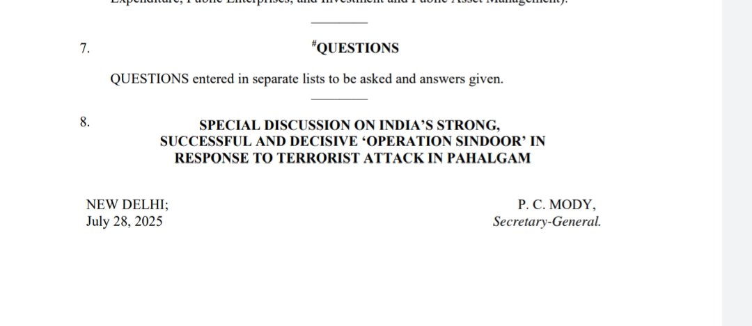 hajipurrajesh's tweet image. Special discussion on India's strong successful and decisive Operation Sindoor today to begin in the Upper House of Parliament -Rajya Sabha..@NewIndianXpress